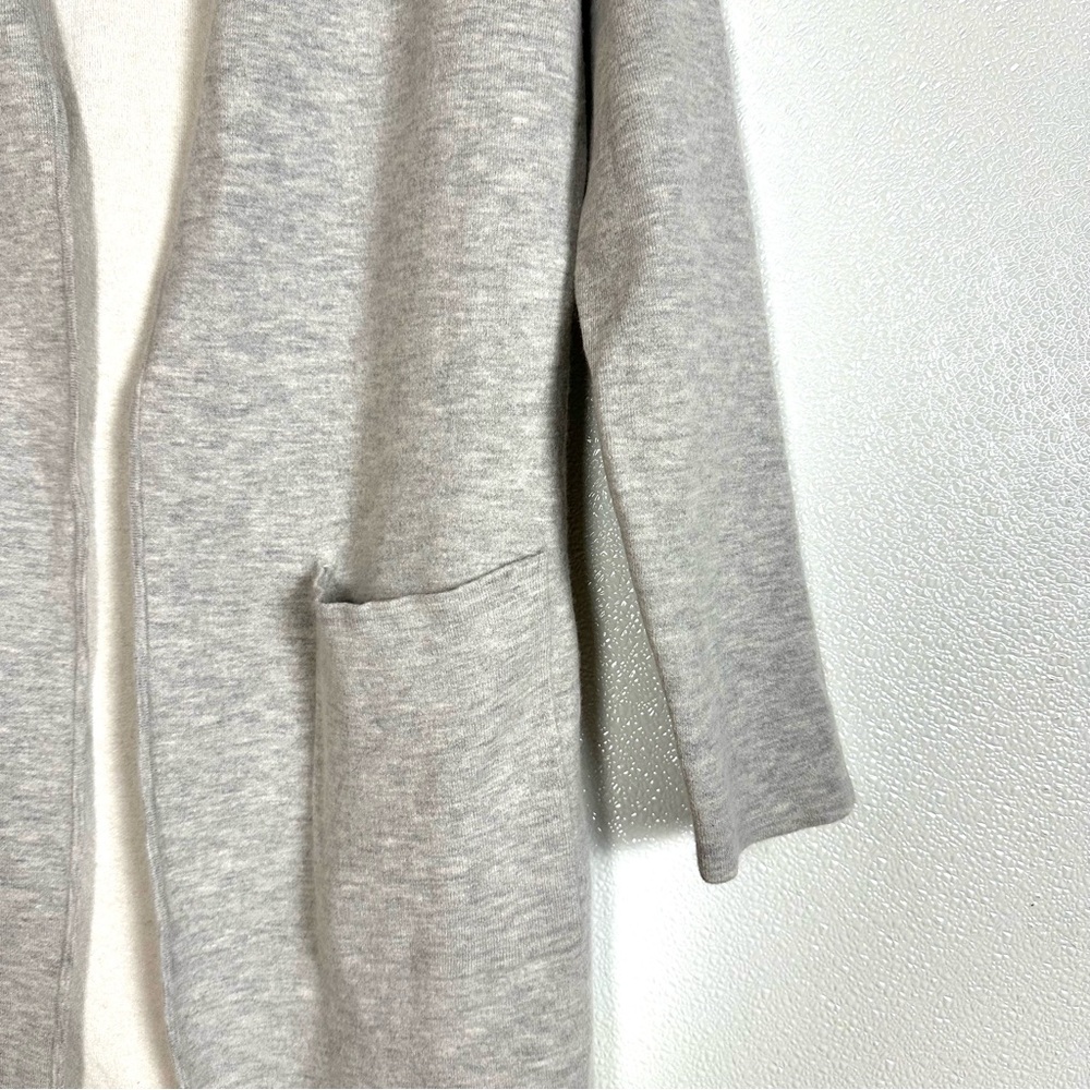 Babaton Lance Cardigan Light Grey Open Front Longline Wool Blend Size Small - Picture 5 of 15